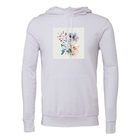 Watercolor Flower Bella canvas hoodie 3719